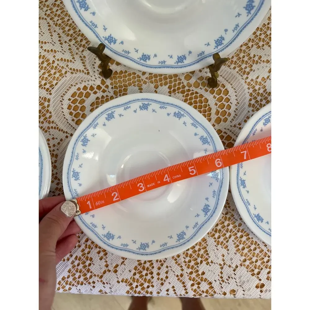 Corelle “Morning Blue” Replacement Saucers, Set of 5